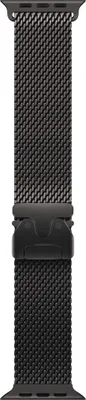 Immagine prodotto di Apple Loop in maglia milanese in titanio nero (49 mm) - Large