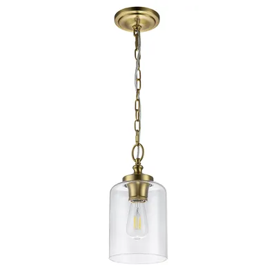 Image de Lampe suspendue Hounslow en laiton oxydé 1xE27 60W Feiss