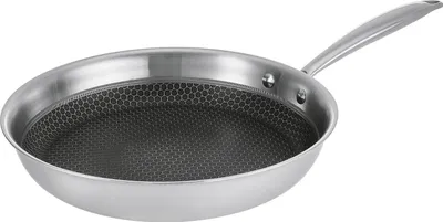 Produktbild von Resto Kitchenware 95348, Rund, Allzweckpfanne, Edelstahl, Edelstahl, Keramik, Elektro, Gas, Halogen, Induktion, Edelstahl