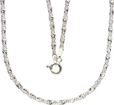 Produktbild von Damen Kette Singapur 2,5 mm breit echt Silber 925 45 cm
