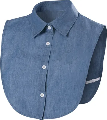 Produktbild von Einsteckkragen, Blusenkragen, abnehmbare Hälfte Shirt Bluse, Fake Hemd Blusenkragen, A023 Jeans