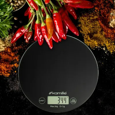Produktbild von ELEKTRONISCHE KÜCHENWAAGE 5 kg KAMILLE KM-7108