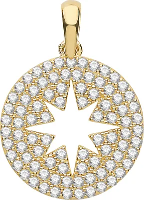 Image de Pendentif Femme Or 375/1000 avec Oxyde de Zirconium - 17mm*12mm; TRS28188