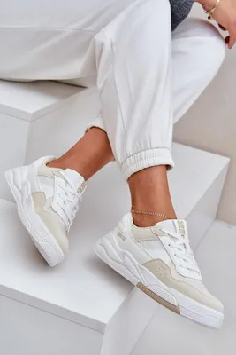 Imagen del producto de Zapatillas deportivas con plataforma Big Star OO274A155, color blanco y beige, talla 40