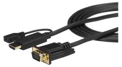 Obrázek produktu pro StarTech.com HD2VGAMM3, 0,9 m, VGA (D-Sub), HDMI + Micro USB, Samec, Samec/samice, Přímý