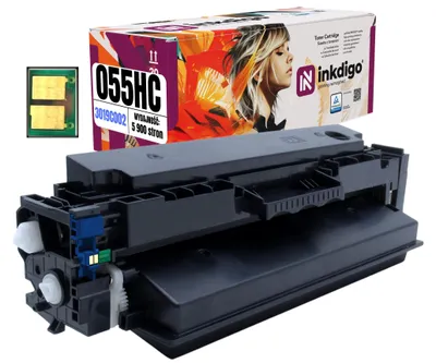 Produktbild von Inkdigo Toner CRG055HC für Canon i-SENSYS LBP-662Cdw, LBP-663Cdw, LBP-664Cx, MF741Cdw – Cyan, 5900 Seiten,