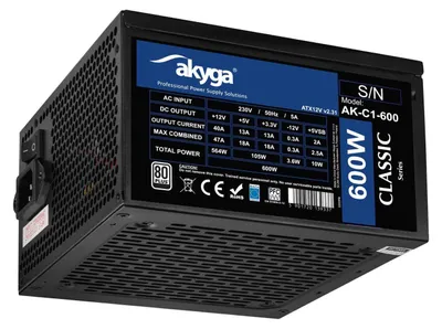 Produktbild von Akyga AK-C1-600 ATX 600W PRO SERIES