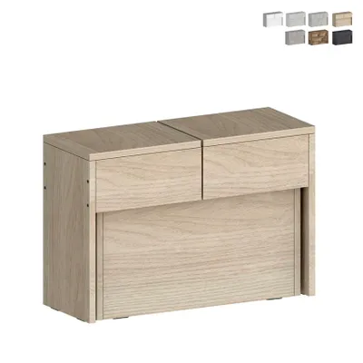 Produktbild von Ausziehbare Bank 66-290cm für Esstisch Konsole Pratika A - Braun - Ulme