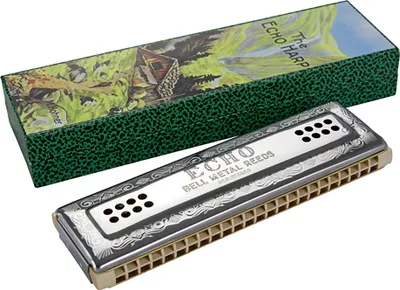 Zdjęcie produktu dla Hohner Echo Harp 96 C/G Harmonijka Tremolo Dwustronna Ustna M569633