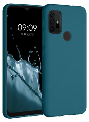 Produktbild von kwmobile Handyhülle für Motorola Moto G30 / Moto G20 / Moto G10 Hülle - TPU Case - Kabelloses Laden - Schutzhülle Cover in Petrol