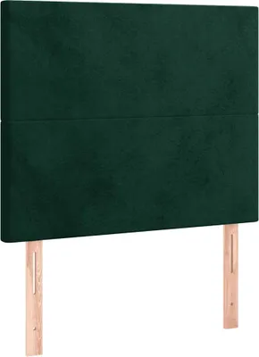 Imagen del producto de vidaXL Cabecero, color verde oscuro, 80x5x118/128 cm, terciopelo