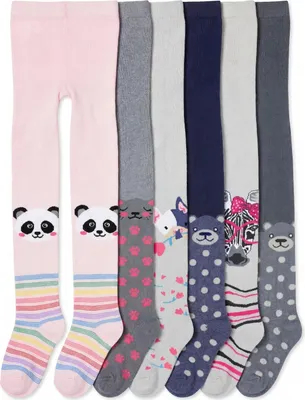 Produktbild von TupTam Mädchen Strickstrumpfhosen Bunt Gemustert 6er Pack, Farbe: Farbenmix 3, Größe: 92-98