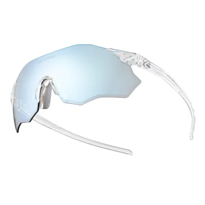 Produktbild von ROCKBROS Sportsonnenbrille Fahrradbrille Rahmenlose Fahrrad und Laufbrille für Outdoor Damen Herren UV400 Transparent Blauer Photochrom