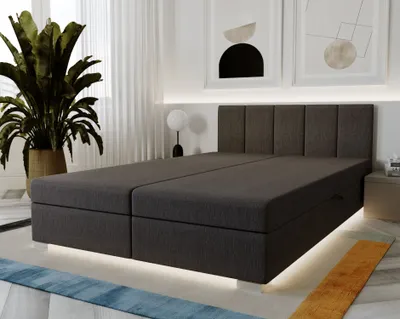 Obrázek produktu pro Hotelová postel 160x200 ROSIE 8 - tmavě šedá