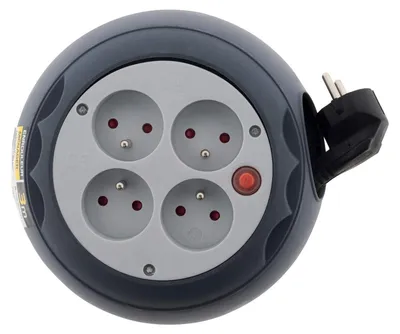 Produktbild von Zenitech - Haushaltsspule 3 Meter 4 Steckdosen 16A