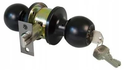Produktbild von AMIG Türknauf Modell 610 Messing Schwarz