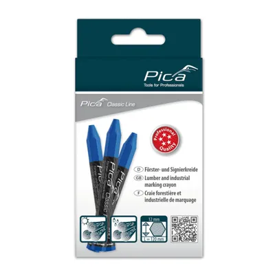 Immagine prodotto di Gesso forestale Pica PRO, 12x120 mm blu 12 pezzi