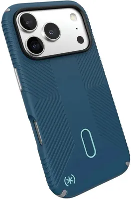 Produktbild von MagSafe Hülle für Apple iPhone 17 Pro - Speck Presidio2 Grip ClickLock Back Cover - Blau