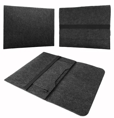 Produktbild von Notebook Sleeve Hülle Laptop Case Ultrabook Cover 11 - 12.3" Tasche Filz CoverFarbe:Dunkelgrau;Notebook:Medion Akoya P3401T