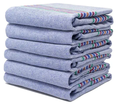 Imagen del producto de Toallas de cocina de algodón, 12 unidades, 56 x 56 cm, absorbentes, para la cocina