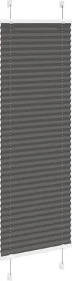 Produktbild von vidaXL Plissee Schwarz 45x100 cm Stoffbreite 44,4 cm Polyester