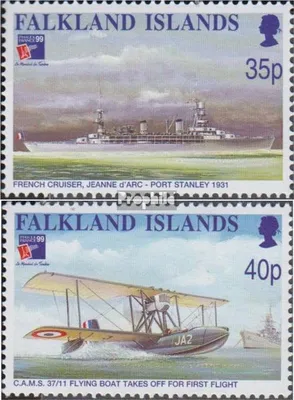 Produktbild von Briefmarken FalklanSteckanschlussln 1999 Mi 749-750 (kompl.Ausg.) postfrisch Briefmarkenausstellung