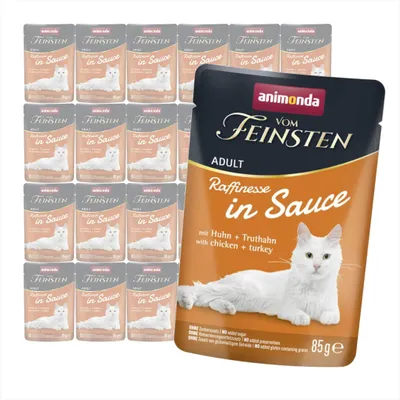 Produktbild von Animonda Vom Feinsten 24x85g Nassfutter für Katzen Huhn mit Pute in Soße