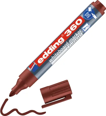 Immagine prodotto di pennarello per lavagna 360 4-360007 punta tonda 15-3mm ricaricabile br