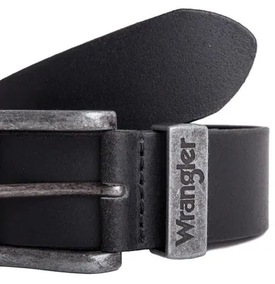 Image de Ceinture Wrangler Basic Metal Loop Noir 100 cm Hommes Noir 100 cm