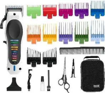 Produktbild von Wahl 3028048, Schwarz, Weiß, Rechteck, 0,7 mm, 4,5 cm, Wechselstrom/Batterie, 120 min
