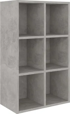 Immagine prodotto di Libreria/scrivania grigio cemento 66x30x98 cm materiale a base di legno