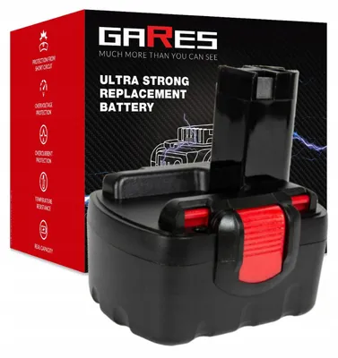 Produktbild von Gares Akkupack zum Zellentausch für Bosch 2607335465 | 14,4 V 3 Ah Inny | Ersatz-Zellenpack für Werkzeugakkus | Profi-Qualität Gares®