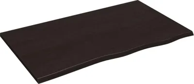Produktbild von vidaXL Waschtischplatte Dunkelbraun 100x60x2 cm Massivholz Behandelt