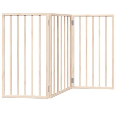 Image de vidaXL Grille pour chien Pliable 3 panneaux 150 cm bois de peuplier