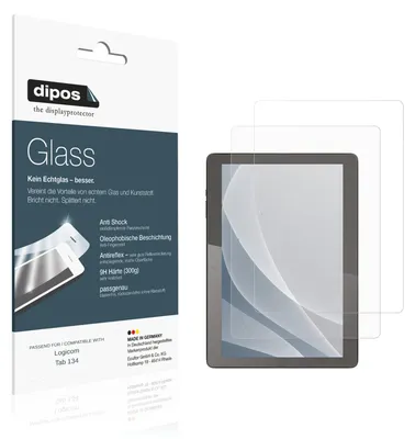 Image de 2x Protection ecrán pour Logicom Tab 134 mat Verre souple Film Protecteur 9H dipos