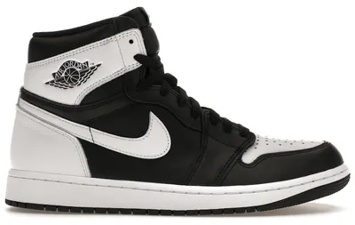 Produktbild von Jordan 1 Retro High OG Black White - EU 51.5