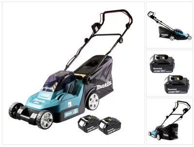 Image de Makita DLM 382 G2 Tondeuse à gazon sans fil 36 V ( 2x 18 V ) 38 cm 40 l + 2x batterie 6,0 Ah - sans chargeur