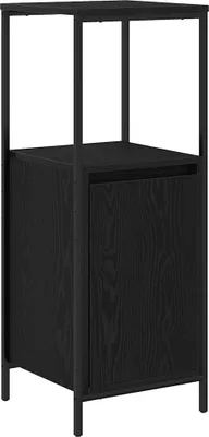 Produktbild von vidaXL Badschrank mit Regalen Schwarz Eichen-Optik 36x35x95 cm