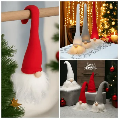 Produktbild von 6 Weihnachtswichtel Figur Zwerg Wichtel Geschenk Set Deko LED Wichteln
