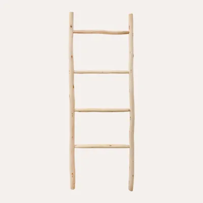 Obrázok produktu pre KEYHOMESTORE | Dekoratívny rebrík z prírodného dreva, výška 150 x 45 cm