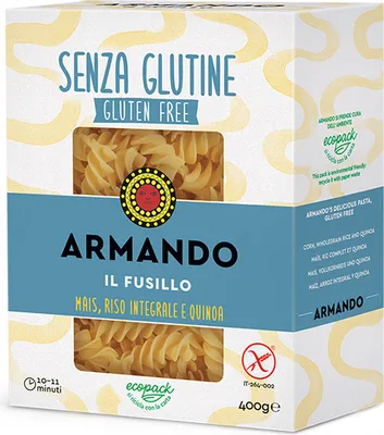 Produktbild von 12x Armando Nudeln Artigianale - Il Fusillo - Glutenfrei 400g