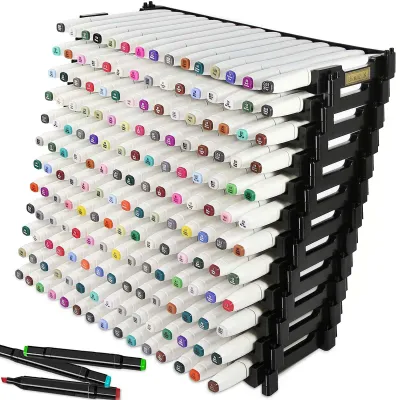 Produktbild von 12 Stiftehalter, Pinselhalter, Kunststoff, Markerhalter, schwarz