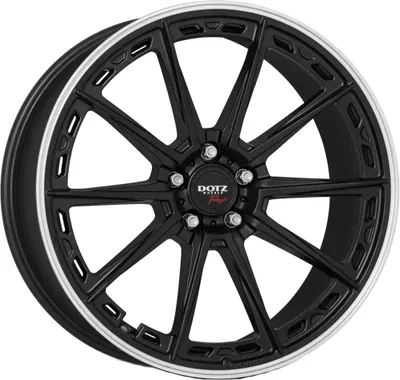 Produktbild von ALUFELGE DOTZ Sonoma dark 8.5x19 5x112 ET 38 BLACK MATT/POLISHED LIP