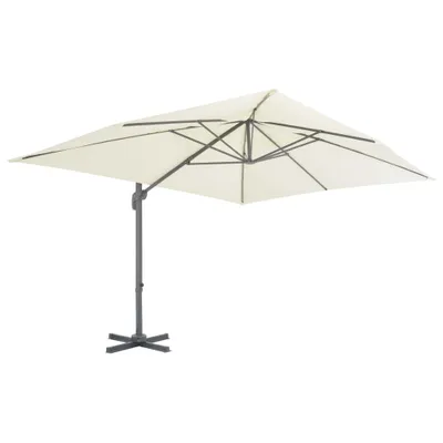 Immagine prodotto di Ombrello semaforo con palo in alluminio 400x300 cm bianco sabbia