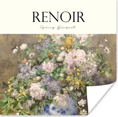 Produktbild von MuchoWow® Poster Blumen - Renoir - Blumenstrauß - Kunst 100x100 cm - Babyzimmer