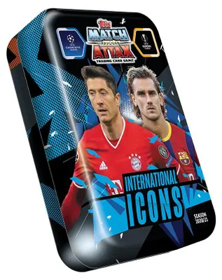 Produktbild von Topps Champions League 2020/21 - 1 Tin Box (International Icons)
