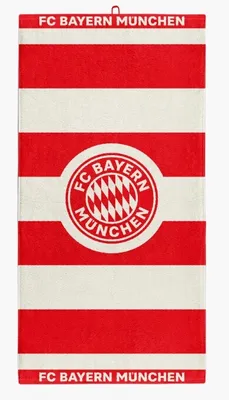 Produktbild von FC Bayern München Badetuch Handtuch Duschtuch Rot-Weiß 180 x 90 cm Baumwolle