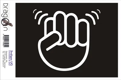 Produktbild von Aufkleber / Autoaufkleber - JDM / Die cut / Auto / OEM - The Shocker Fist - 120x110 mm schwarz - Heckscheibe / Heckscheibenaufkleber