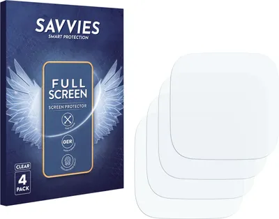 Produktbild von 4x Savvies Fullscreen Schutzfolie für Fitbit Versa 2 Special Edition Displayschutz Folie Fullcover Klar Transparent