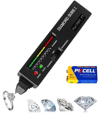 Diamanttester mit Wärmeleitsensor, LED-Display, 0,5 s Erkennung, tragbar